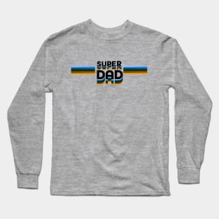 Super Dad Retro Style Long Sleeve T-Shirt